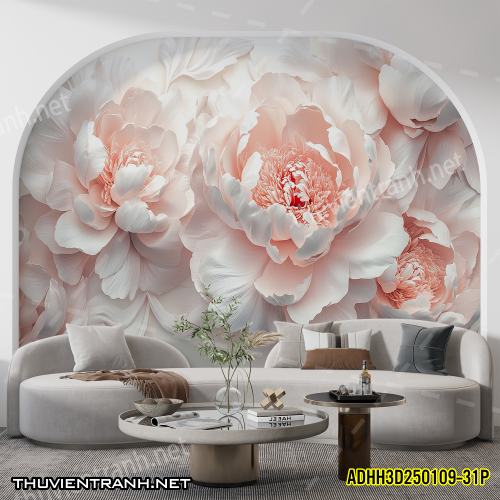 Tranh dán tường Hoa 3D- ADHH3D250109--31P - Kết quả tìm kiếm tranh tường